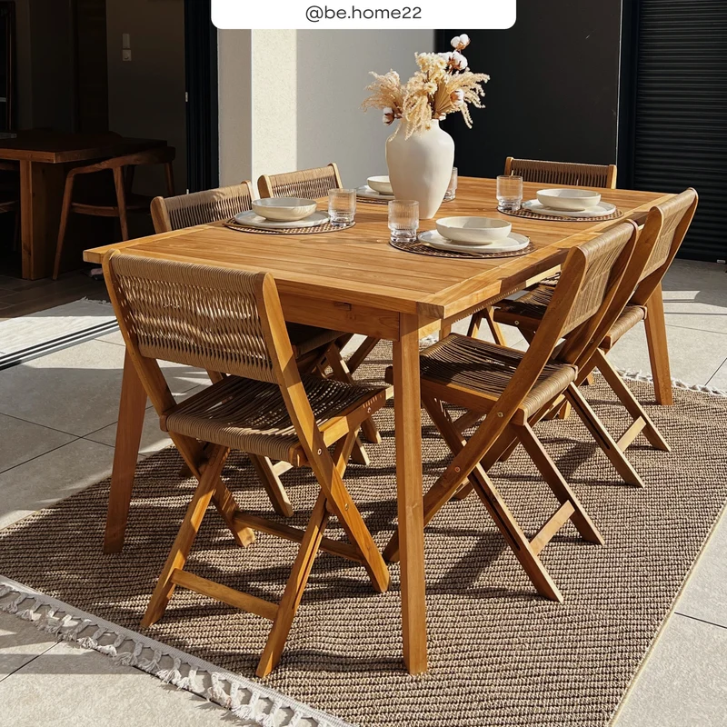 Table de jardin extensible Tunga 6 à 10 personnes