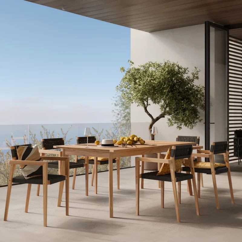 Table de jardin extensible Tunga 6 à 10 personnes