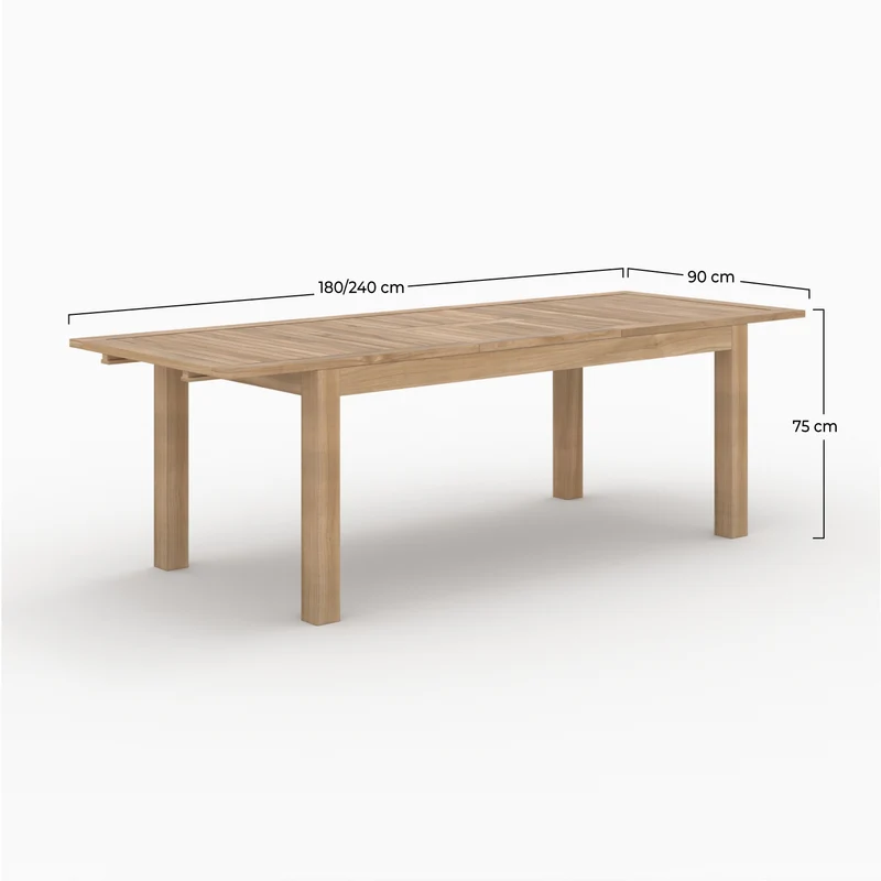 Table de jardin extensible Nido 6 à 10 personnes