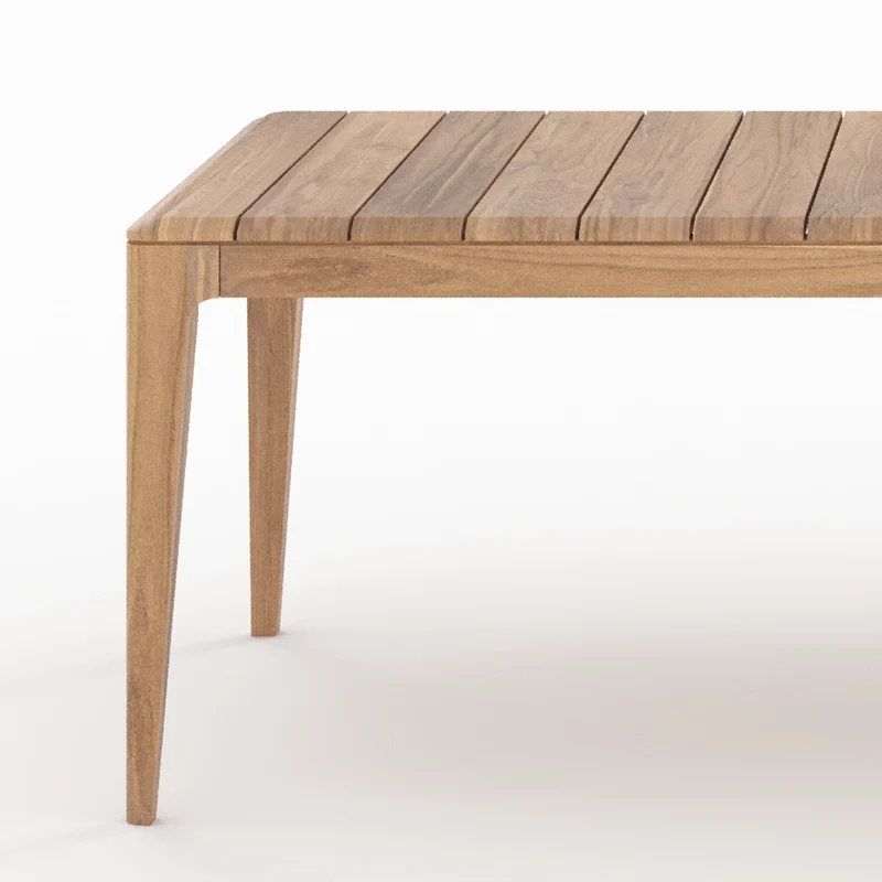 Table de jardin Nonza en bois de teck recyclé 10 personnes