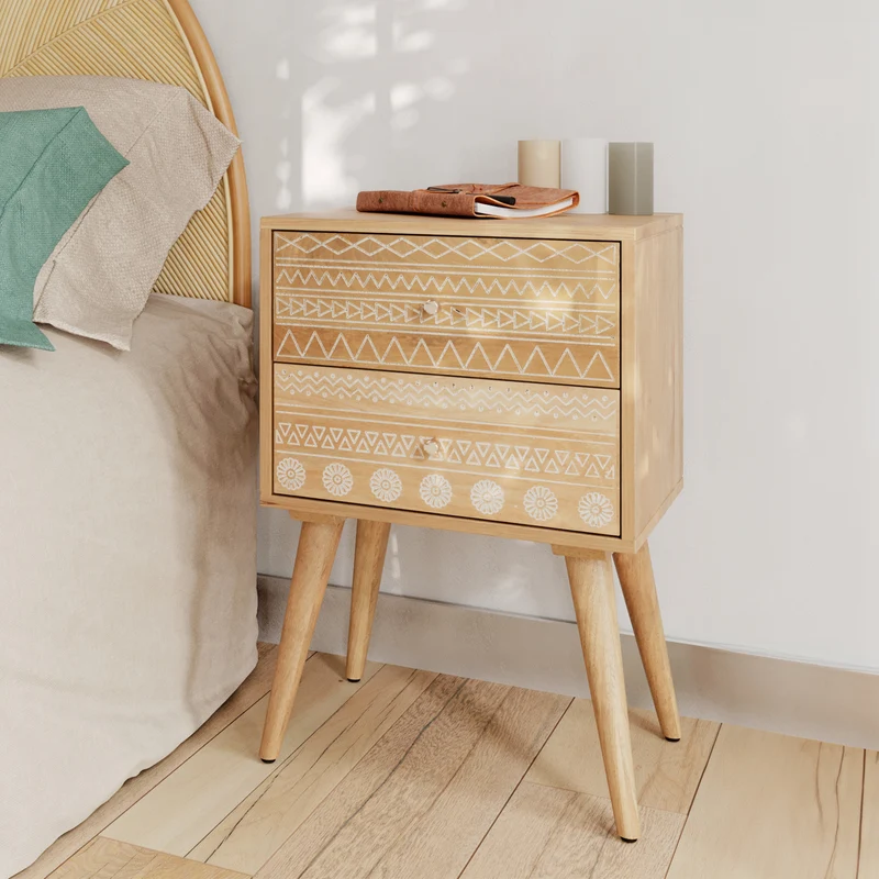 Table de chevet Tiny 2 tiroirs