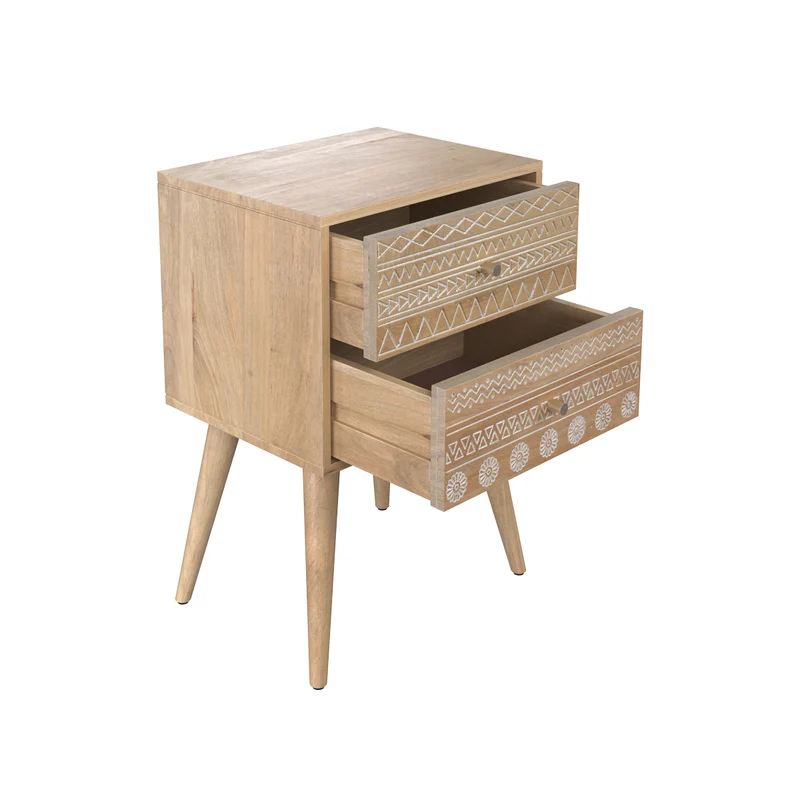 Table de chevet Tiny 2 tiroirs