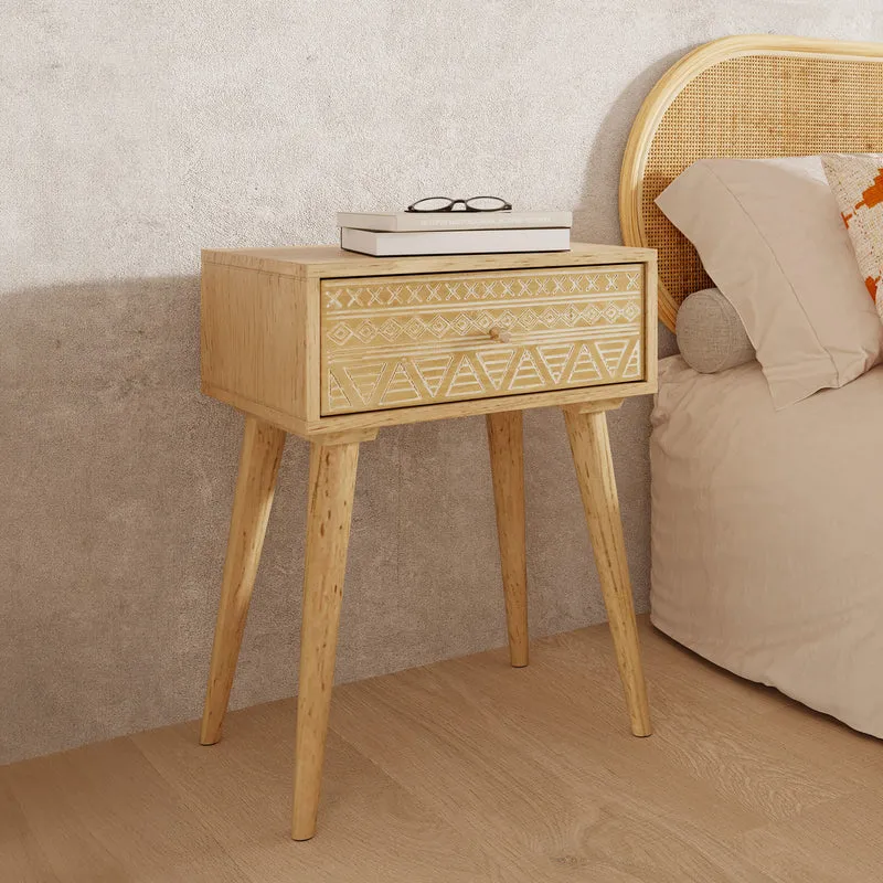 Table de chevet Tiny en bois 1 tiroir