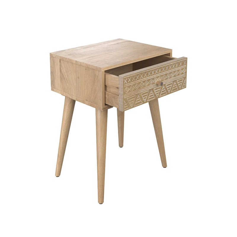 Table de chevet Tiny en bois 1 tiroir
