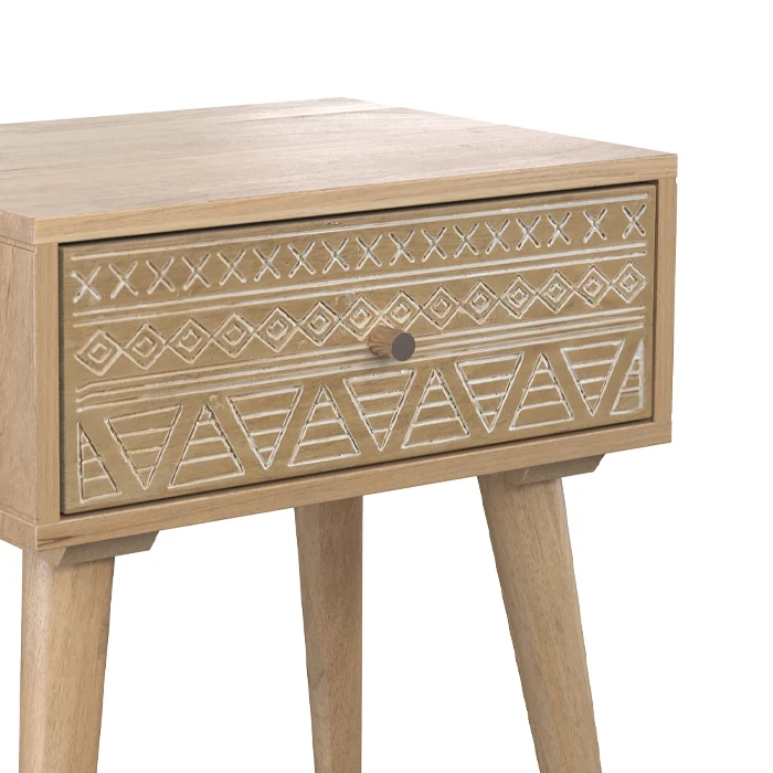 Table de chevet Tiny en bois 1 tiroir