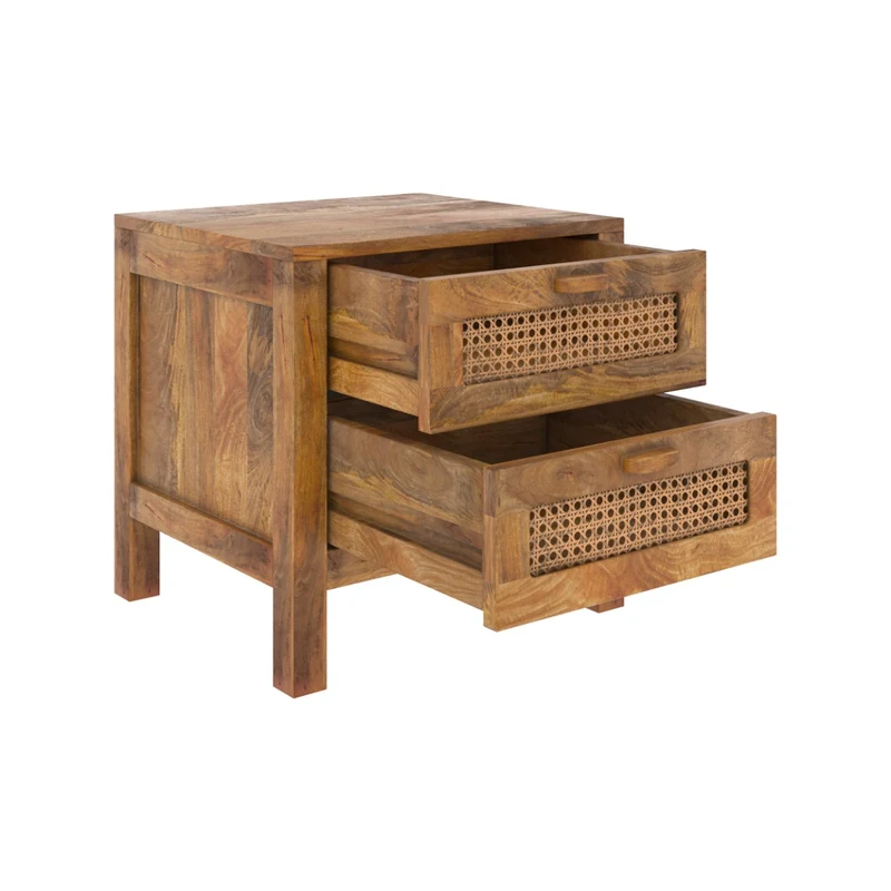 Table de chevet Tiki 2 tiroirs
