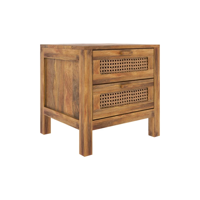 Table de chevet Tiki 2 tiroirs