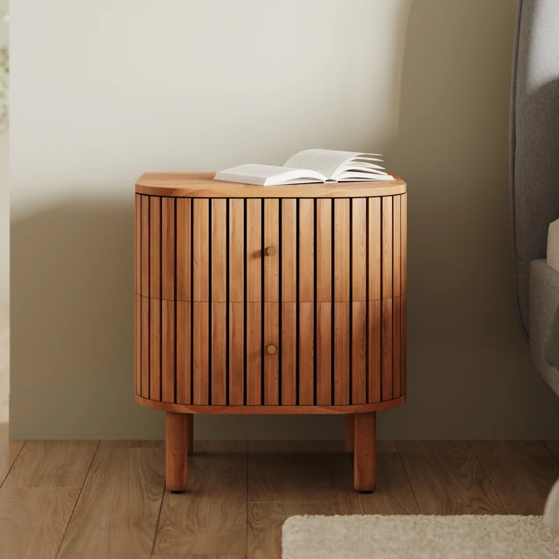 Table de chevet Paola en bois d'acacia