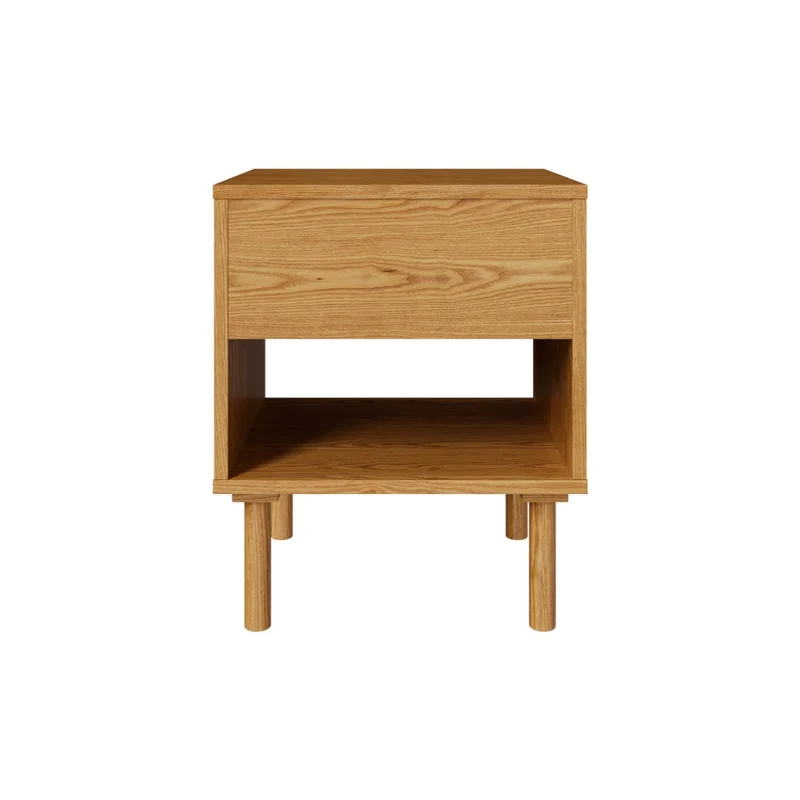 Table de chevet Inès en bois d'hévéa massif