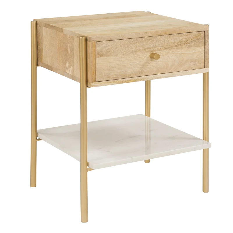 Table de chevet Doori en bois clair