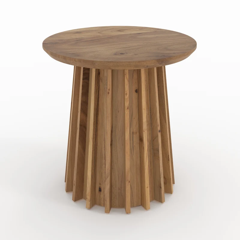 Table d'appoint Suzon en bois massif d'acacia