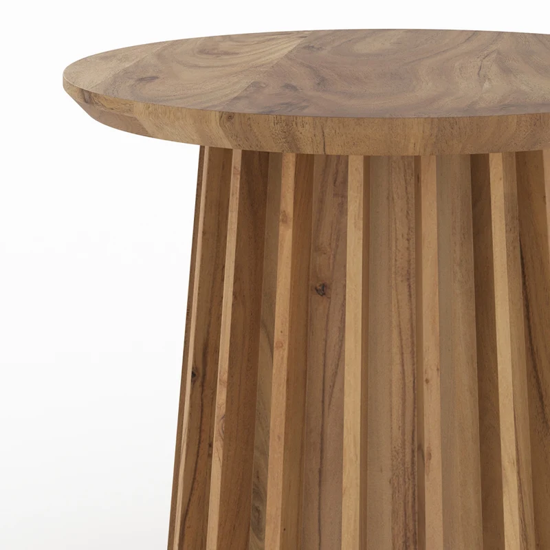 Table d'appoint Suzon en bois massif d'acacia