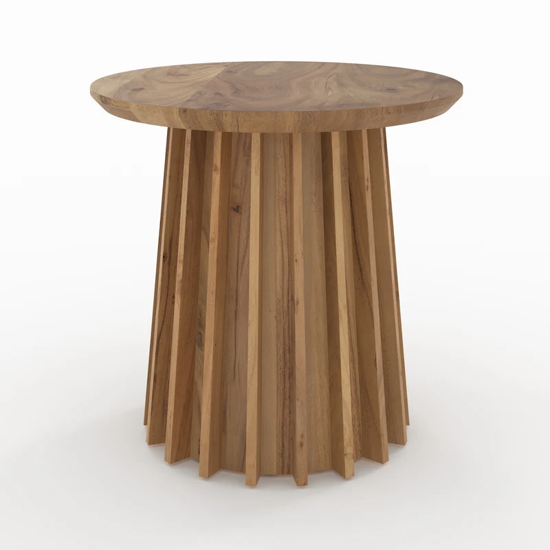 Table d'appoint Suzon en bois massif d'acacia