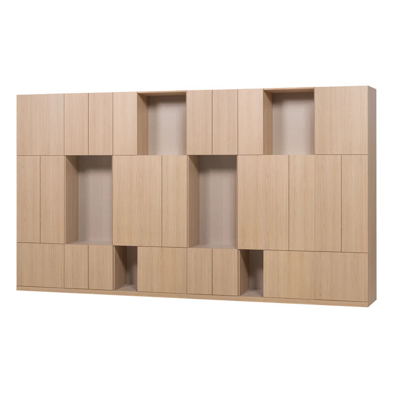 Build wandkast combinatie 376 cm eiken decor naturel
