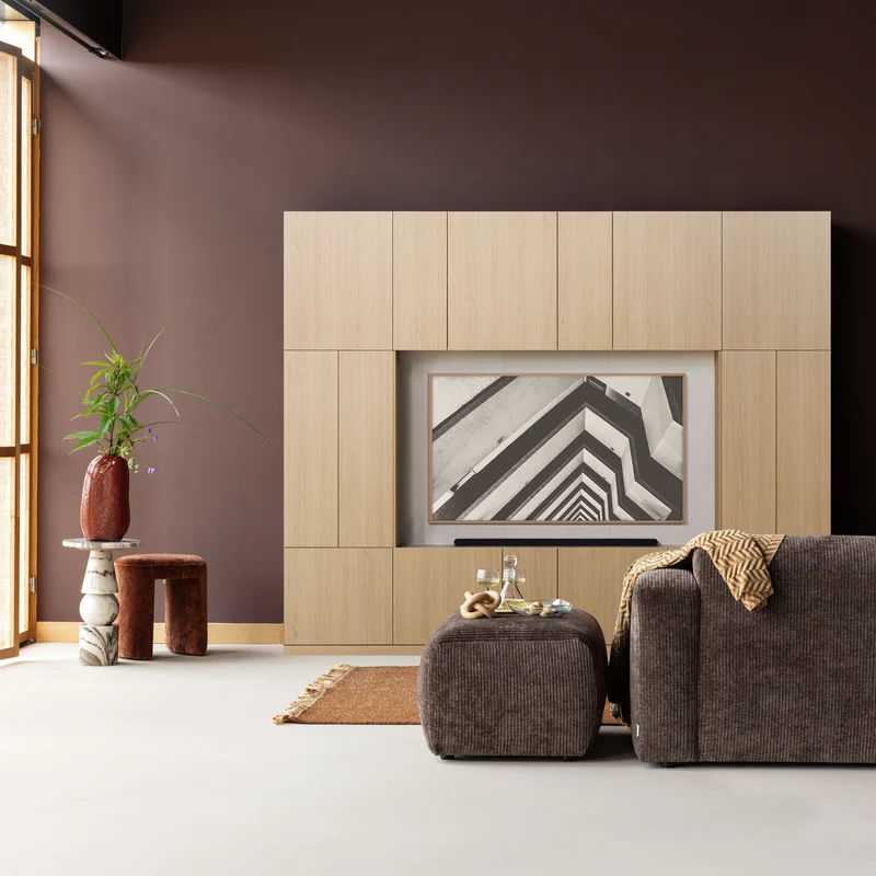 Build wandkast combinatie 268 cm eiken decor naturel