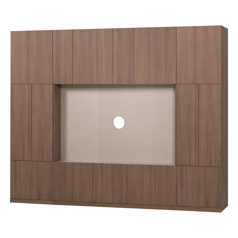 Build wandkast combinatie 268 cm eiken decor bruin