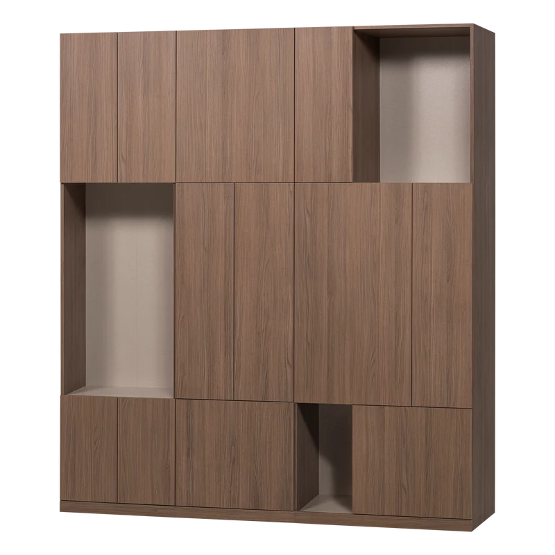 Build wandkast combinatie 188 cm eiken decor bruin