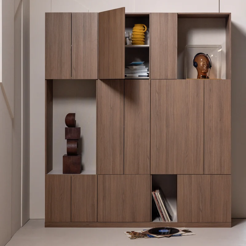 Build wandkast combinatie 188 cm eiken decor bruin