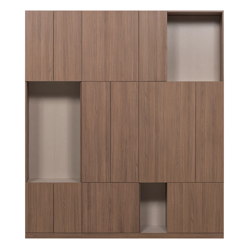 Build wandkast combinatie 188 cm eiken decor bruin