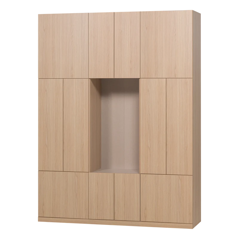 Build wandkast combinatie 162 cm eiken decor naturel