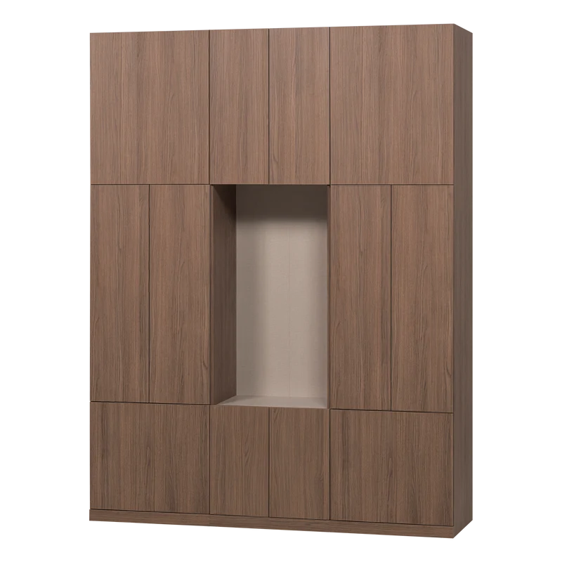 Build wandkast combinatie 162 cm eiken decor bruin