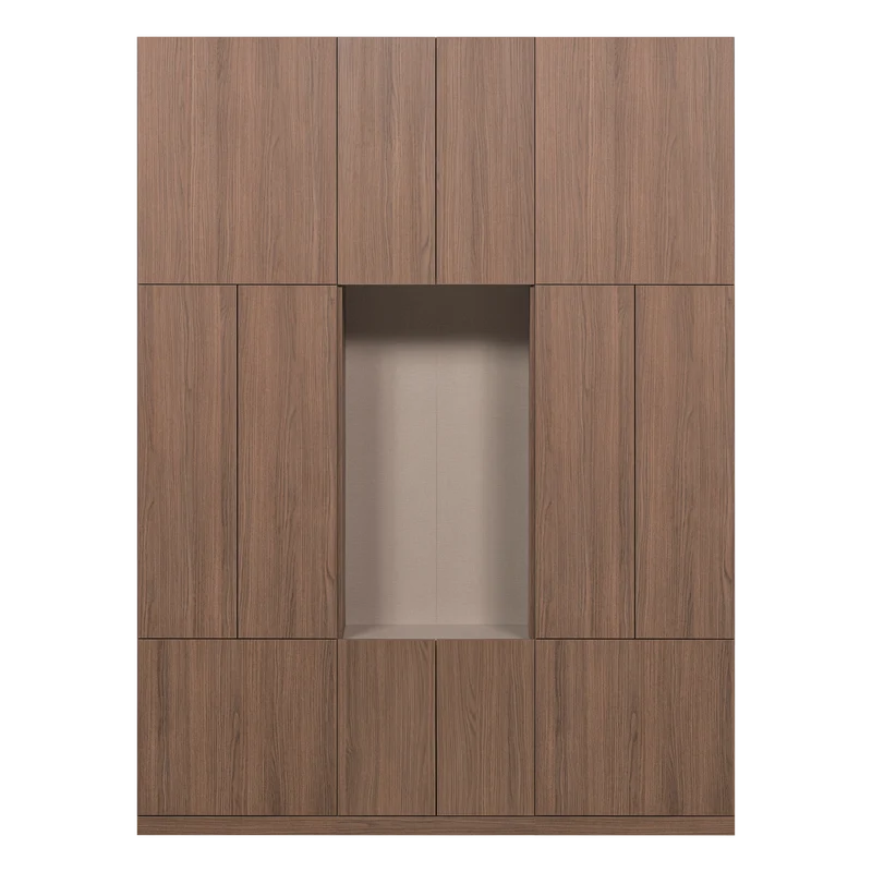 Build wandkast combinatie 162 cm eiken decor bruin