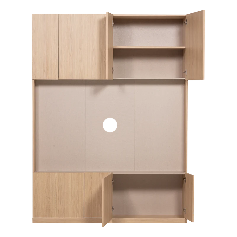 Build tv opbergkast 160 cm eiken fineer naturel