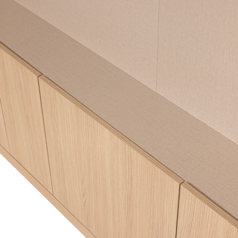 Build tv opbergkast 160 cm eiken fineer naturel
