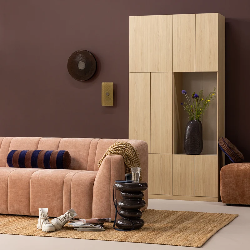 Build smalle opbergkast eiken fineer naturel
