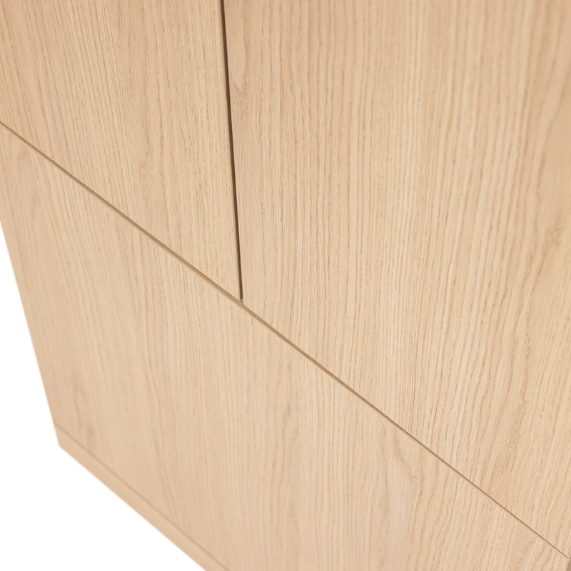 Build smalle opbergkast eiken fineer naturel