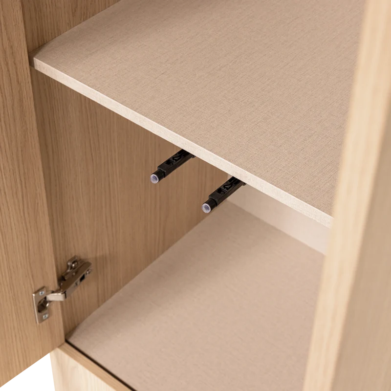Build smalle opbergkast eiken fineer naturel