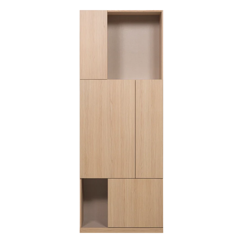 Build opbergkast 80 cm eiken fineer naturel