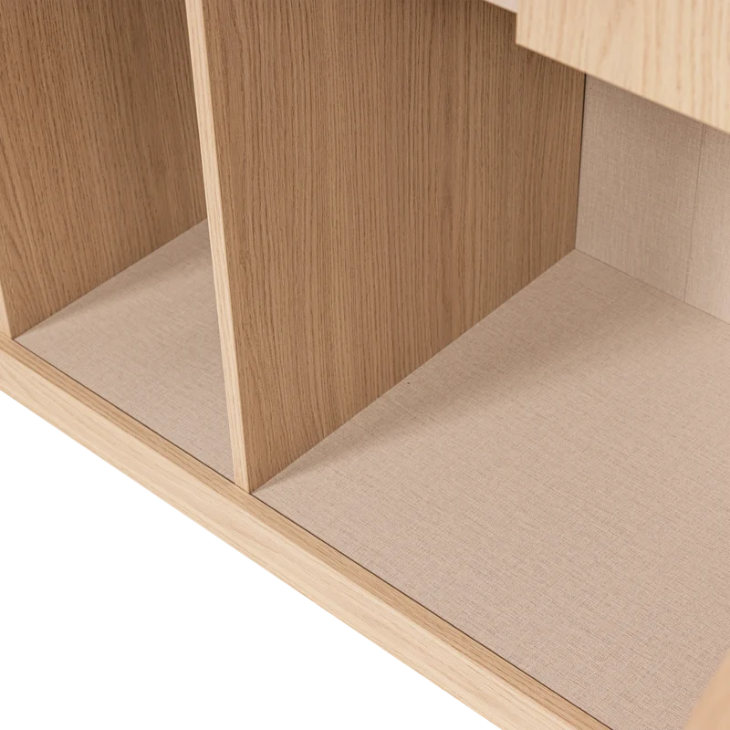 Build opbergkast 80 cm eiken fineer naturel