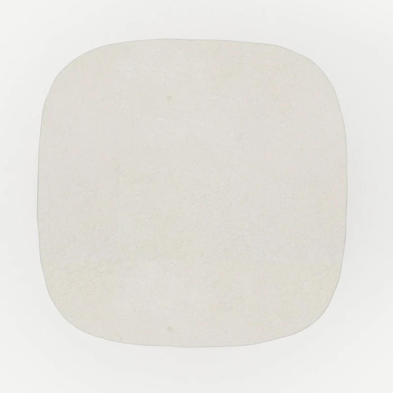 Table d'appoint Samui blanche en fibre d'argile effet béton