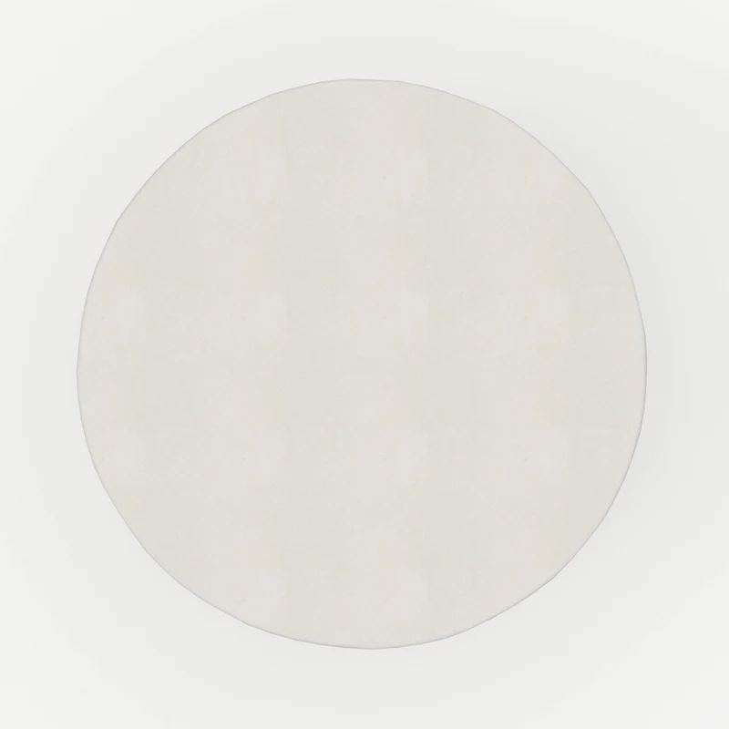 Table d'appoint ronde Tahiti blanche en fibre d'argile effet béton
