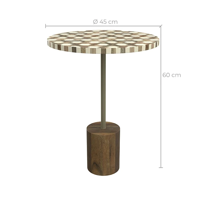 Table d'appoint ronde Slimi