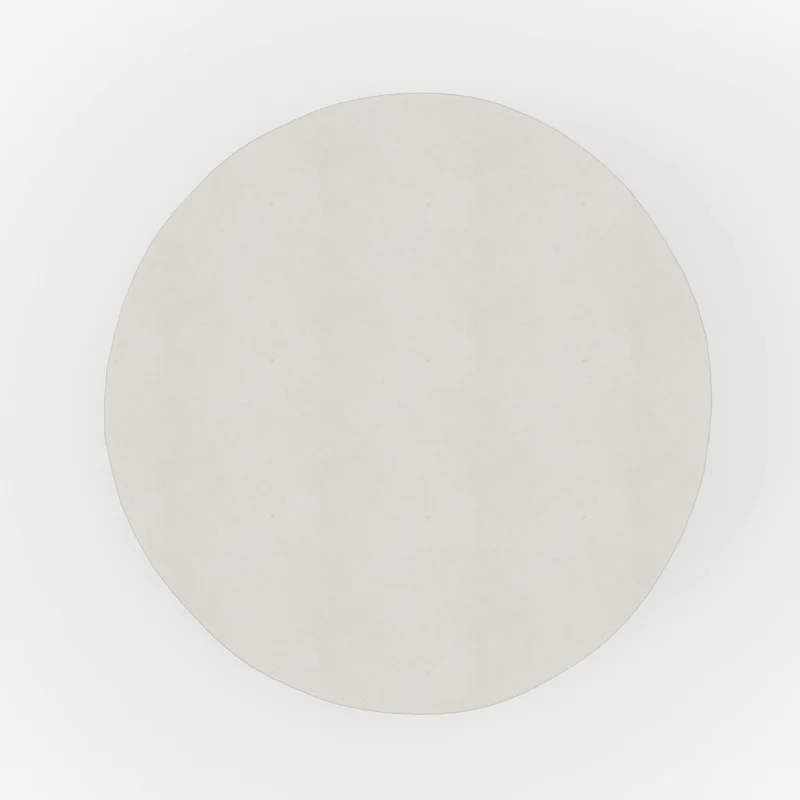 Table d'appoint ronde Santorini blanche en fibre d'argile effet béton