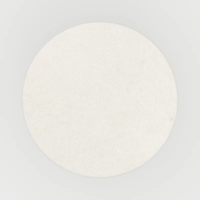 Table d'appoint ronde Maupiti en fibre d'argile effet béton
