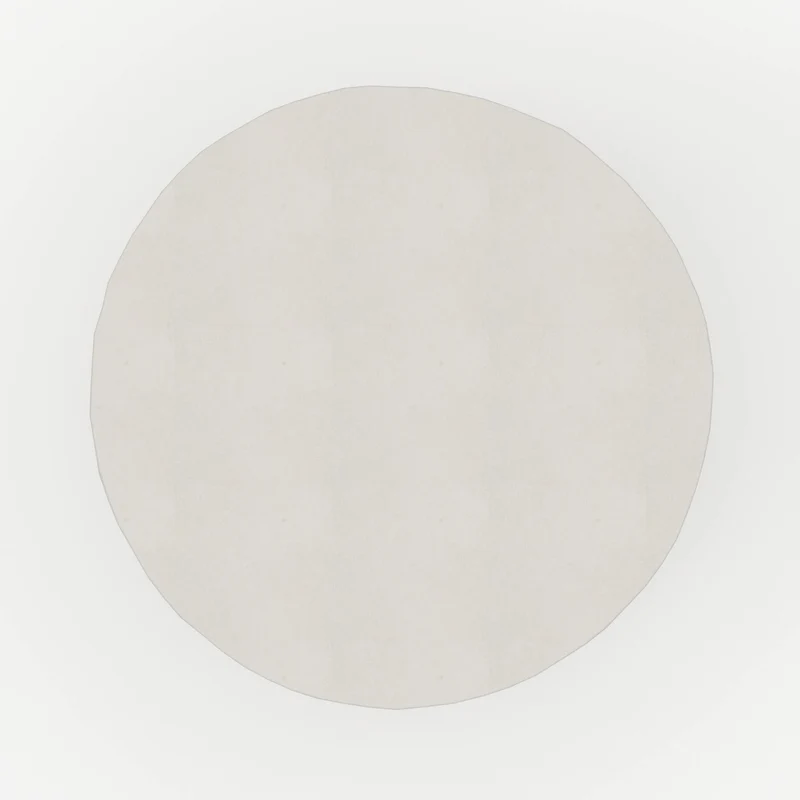 Table d'appoint ronde Capri blanche en fibre d'argile effet béton
