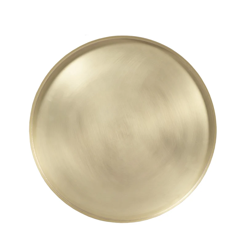 Table d'appoint Lyne noir et doré D45 cm
