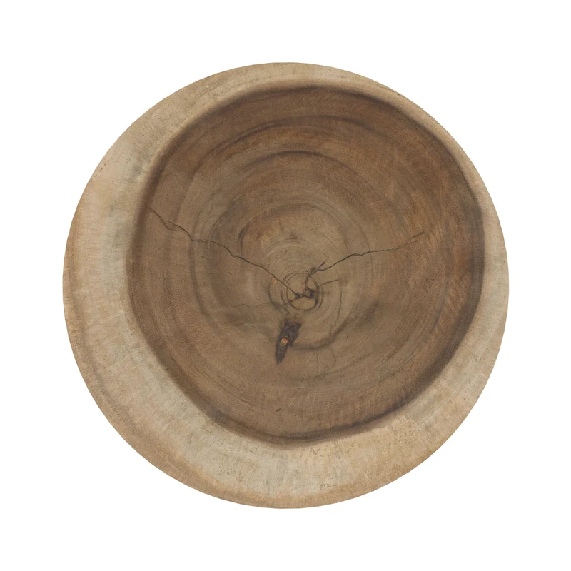 Table d'appoint Janah en bois noir D35 cm