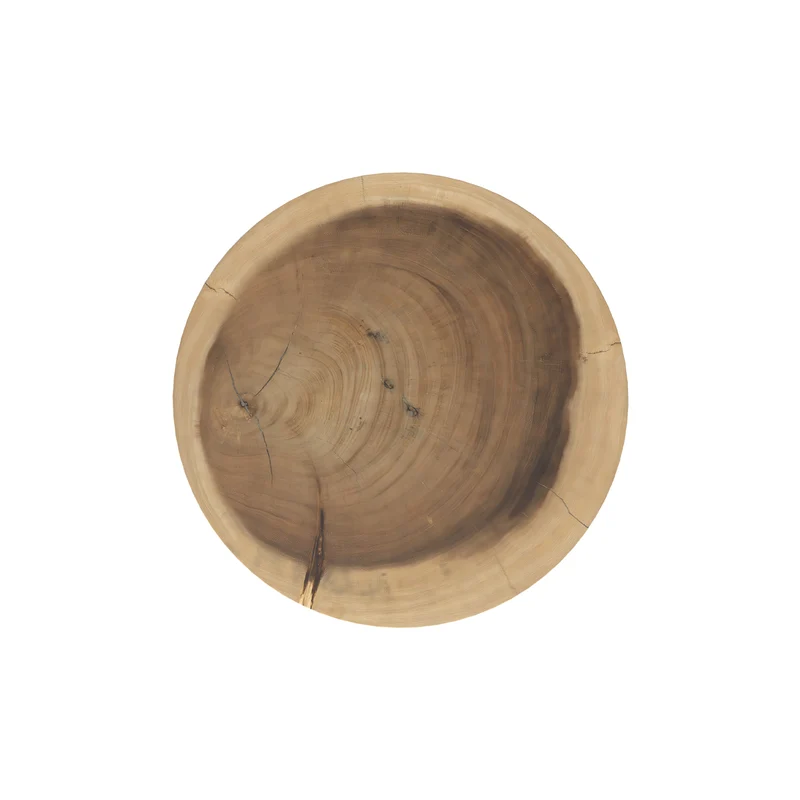 Table d'appoint Janah en bois naturel D35 cm