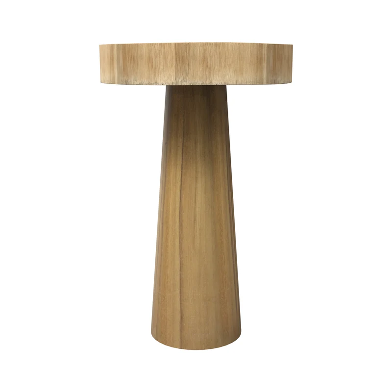 Table d'appoint Janah en bois naturel D35 cm