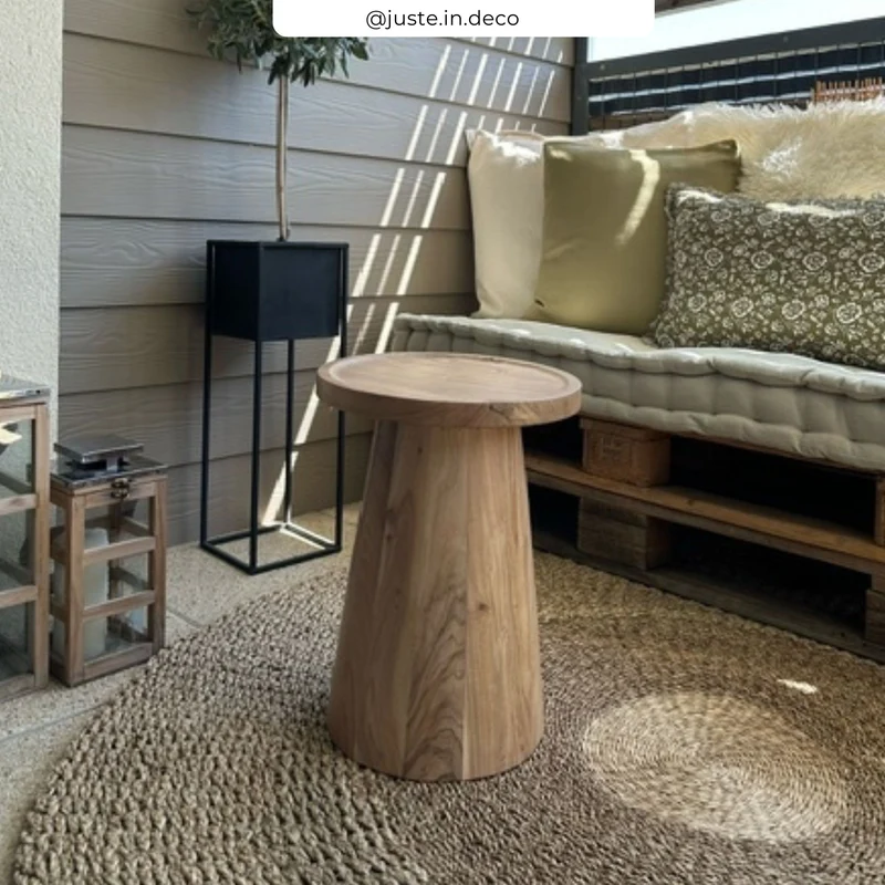Table d'appoint Capucine en bois massif d'acacia
