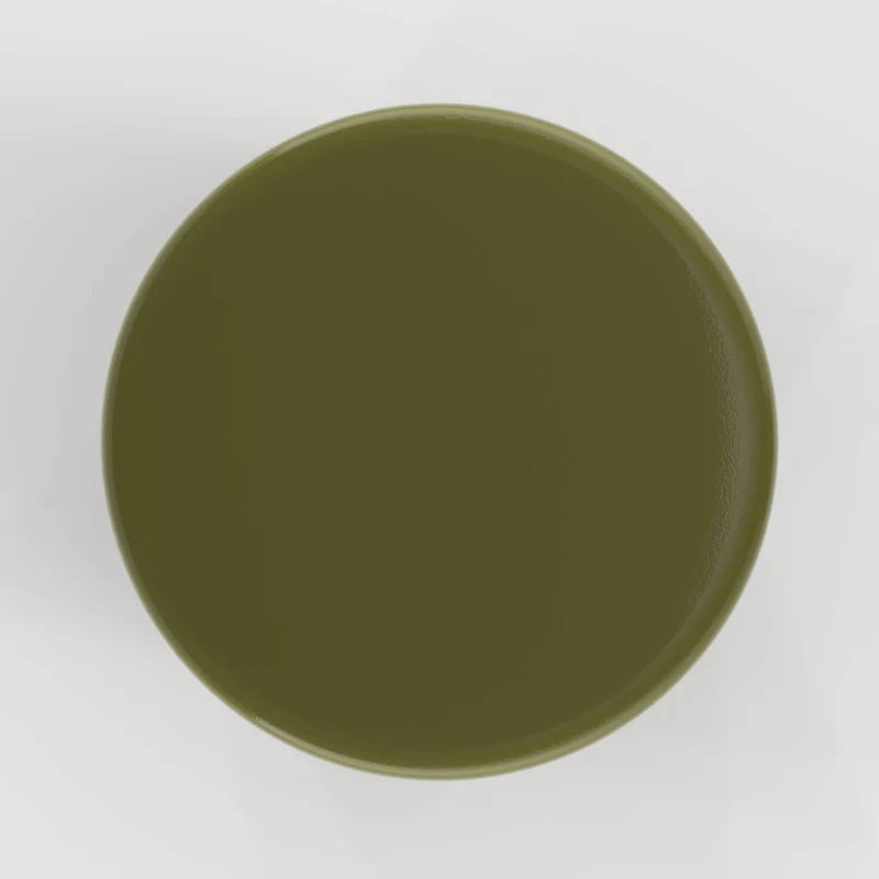 Table d'appoint Athéna en métal vert D30 cm