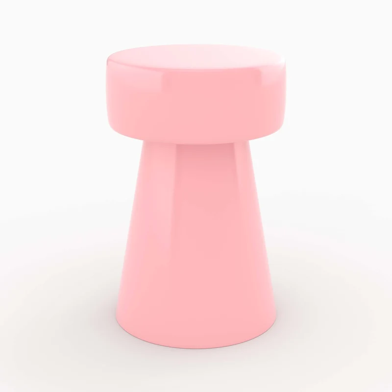 Table d'appoint Athéna en métal rose D30 cm
