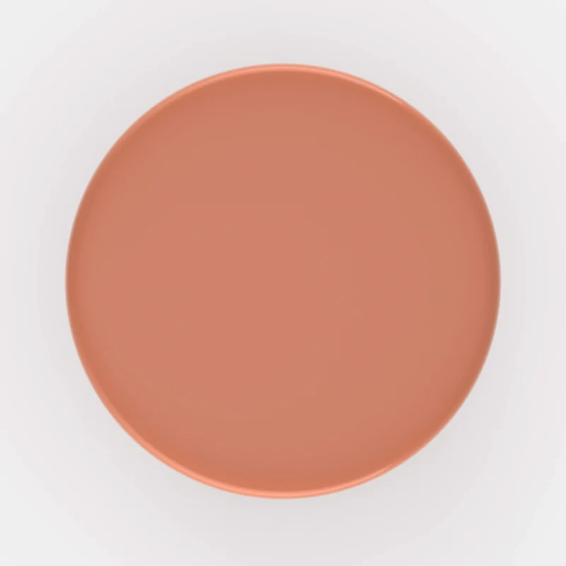 Table d'appoint Athéna en métal orange D30 cm