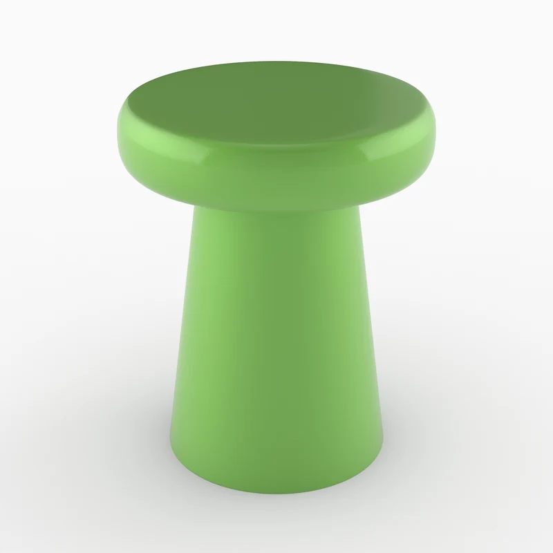 Table d'appoint Anouk en métal vert D40 cm