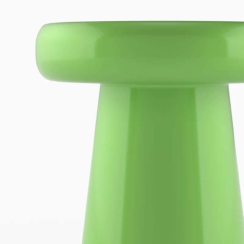 Table d'appoint Anouk en métal vert D40 cm