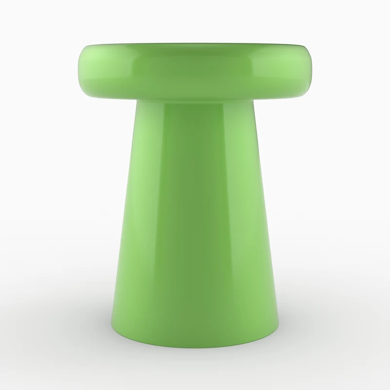 Table d'appoint Anouk en métal vert D40 cm